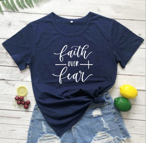 Faith Over Fear Christian T-Shirt