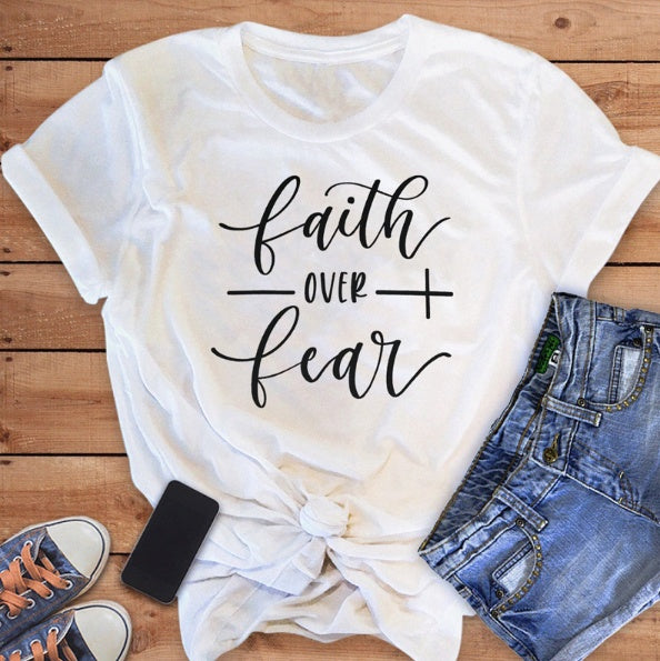 Faith Over Fear Christian T-Shirt