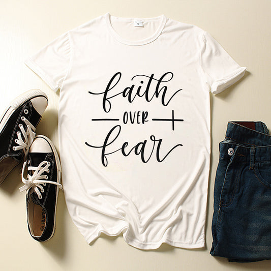 Faith Over Faith Printed T-Shirt