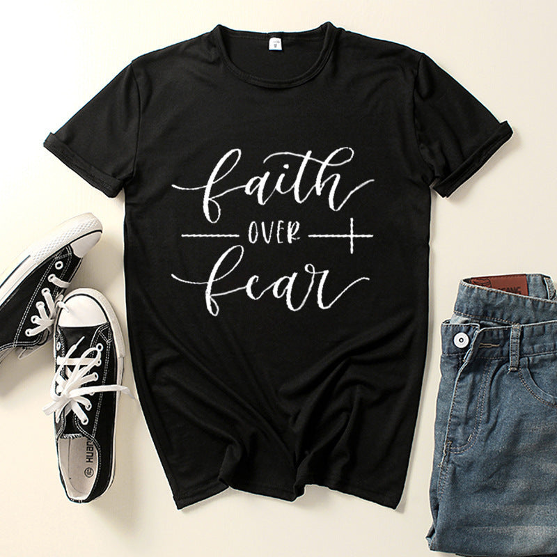 Faith Over Faith Printed T-Shirt