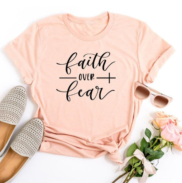 Faith Over Fear Christian T-Shirt