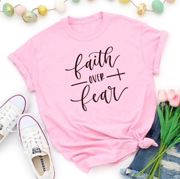 Faith Over Fear Christian T-Shirt