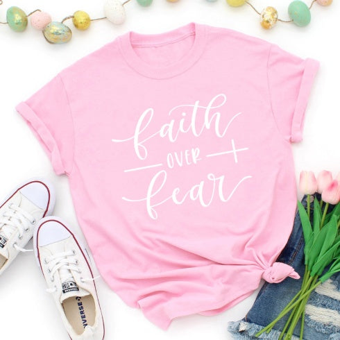 Faith Over Fear Christian T-Shirt